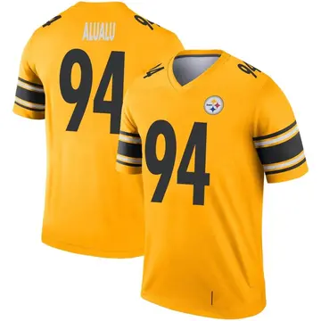 Youth Nike Pittsburgh Steelers Tyson Alualu Gold Inverted Jersey - Legend