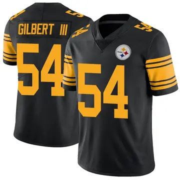 Youth Nike Pittsburgh Steelers Ulysees Gilbert III Black Color Rush Jersey - Limited