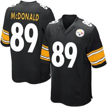 Youth Nike Pittsburgh Steelers Vance McDonald Black Team Color Jersey - Game