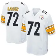 Youth Nike Pittsburgh Steelers Zach Banner White Jersey - Game