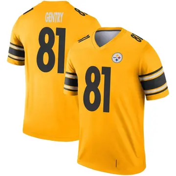 Youth Nike Pittsburgh Steelers Zach Gentry Gold Inverted Jersey - Legend